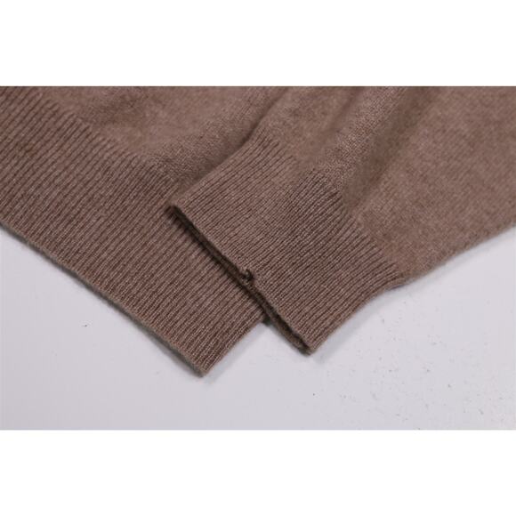 Brooks Brothers Light Brown 100% Cashmere V-Neck Sweater Great Britain XL - Picture 3 of 6